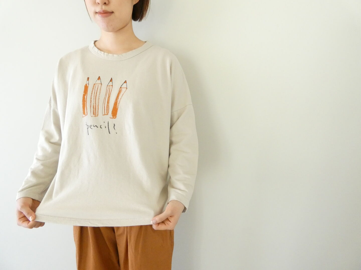 grin(グリン) Hインレイ pencilプリントプルオーバーの商品画像2