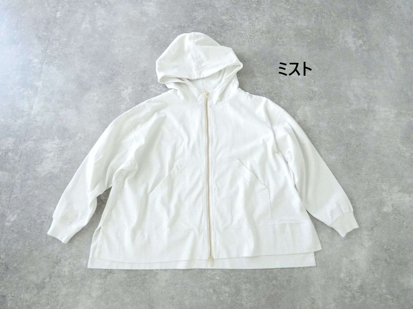 BLUE LAKE MARKET(ブルーレイクマーケット) 天竺フード付きカジュアルパーカーの商品画像28