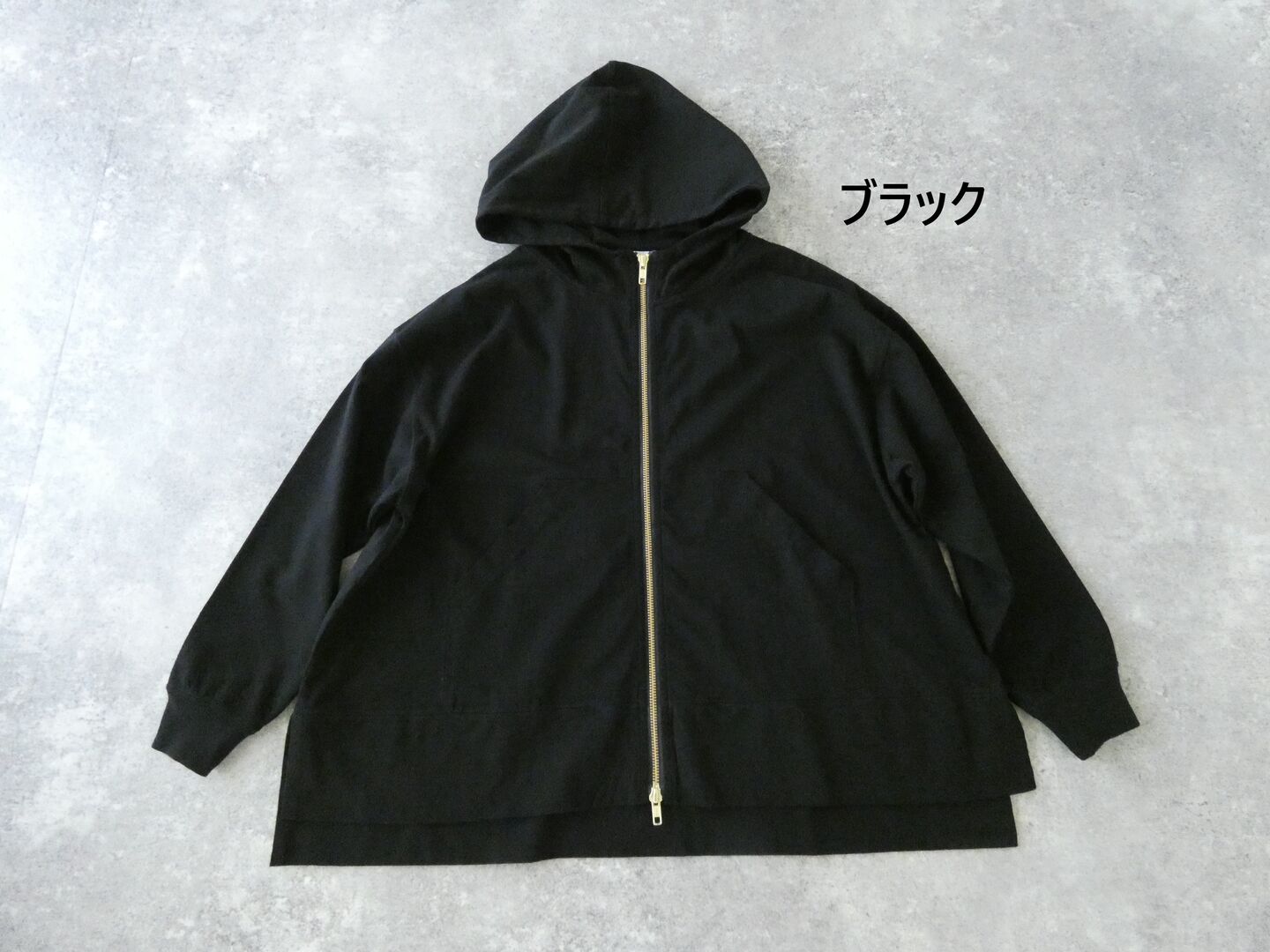 BLUE LAKE MARKET(ブルーレイクマーケット) 天竺フード付きカジュアルパーカーの商品画像42
