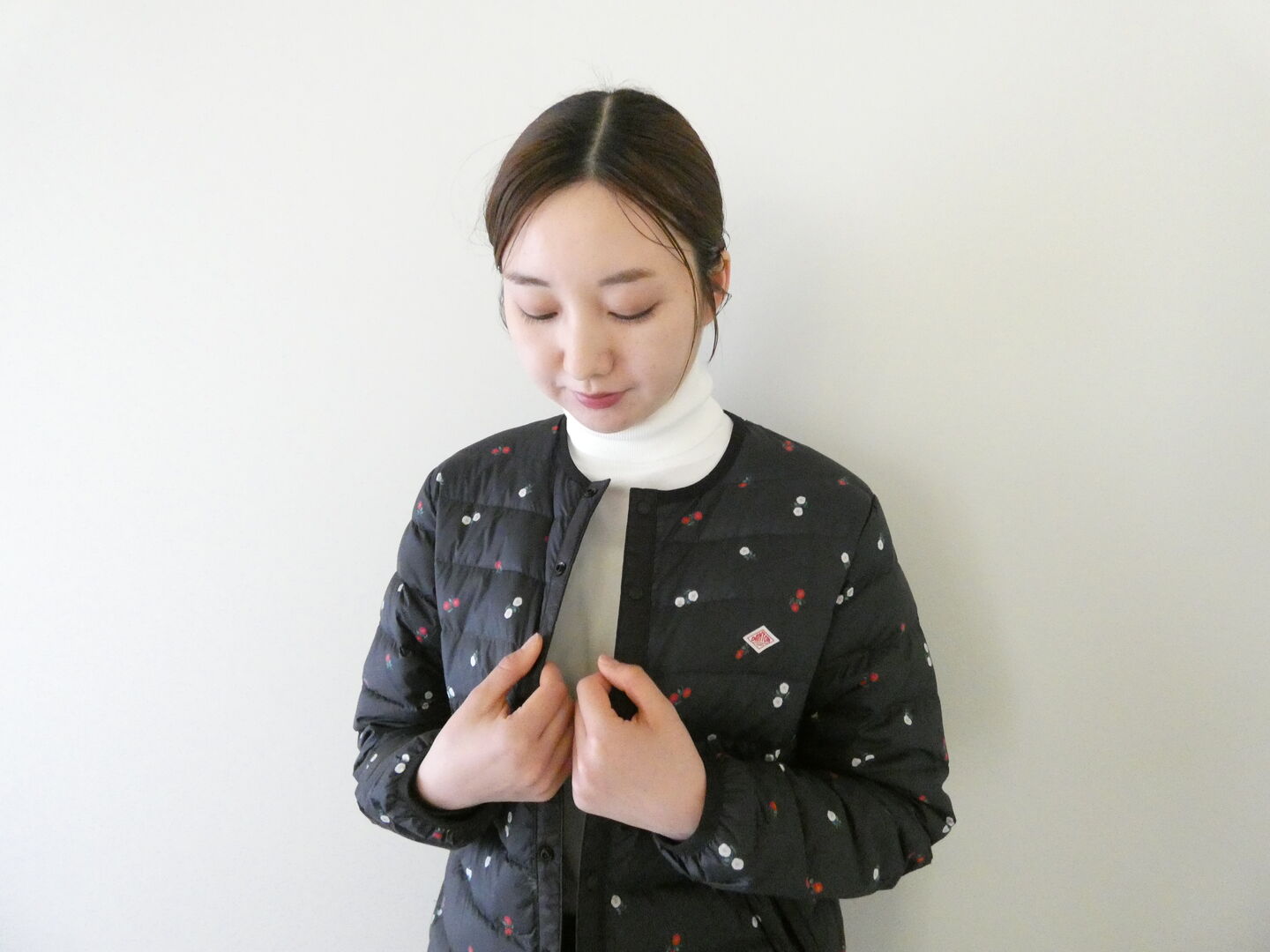 DANTON(ダントン) プリントタフタ小花柄インナーダウンジャケット PRINT WOMENの商品画像5