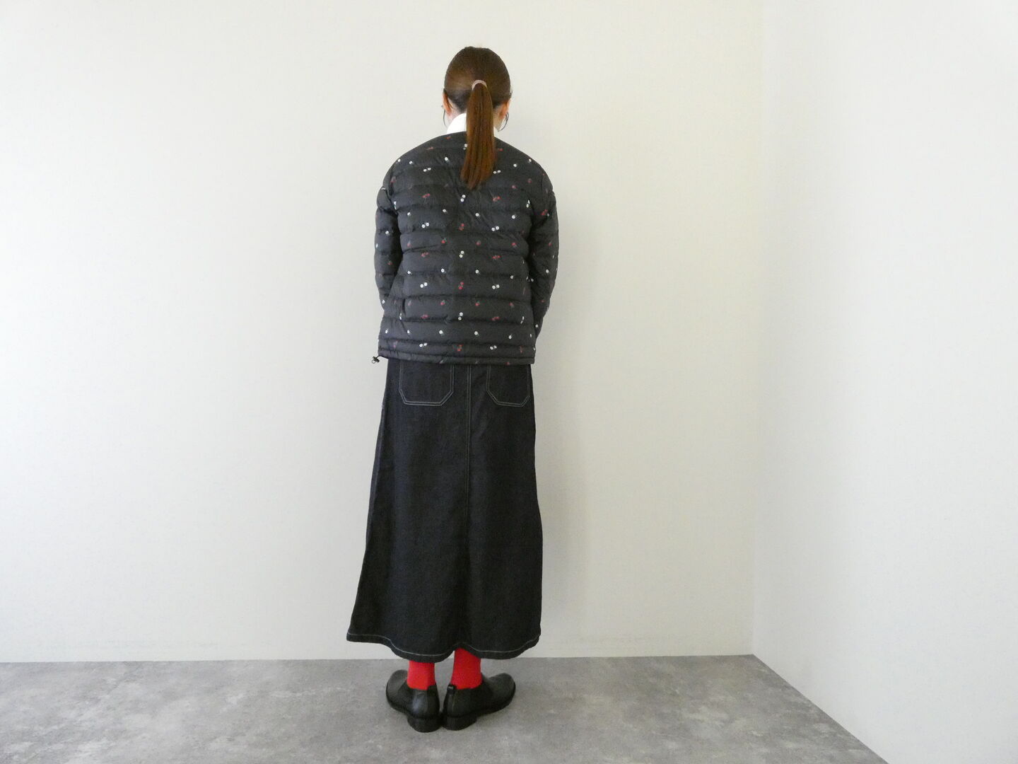 DANTON(ダントン) プリントタフタ小花柄インナーダウンジャケット PRINT WOMENの商品画像6