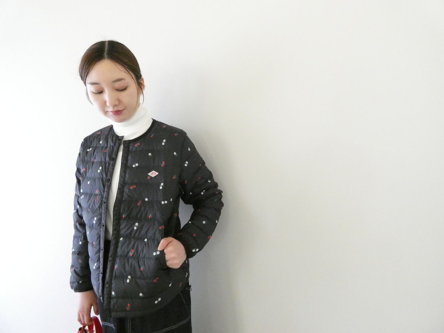 DANTON(ダントン) プリントタフタ小花柄インナーダウンジャケット PRINT WOMENの商品画像7