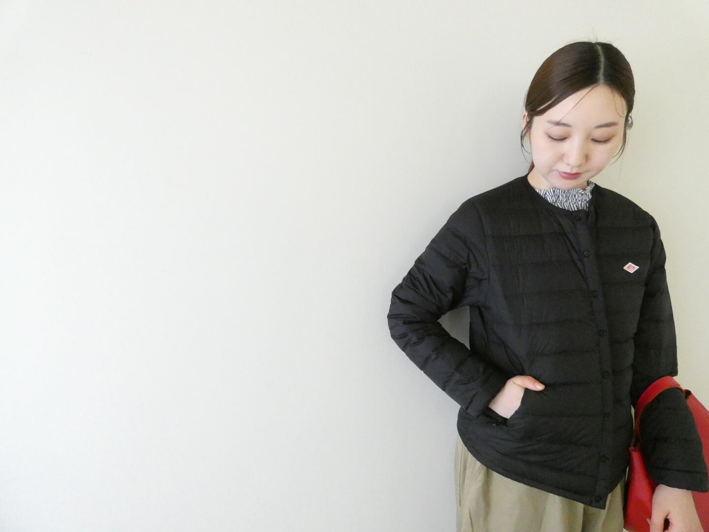 DANTON(ダントン) ナイロンタフタインナークルーネックダウンジャケットの商品画像5