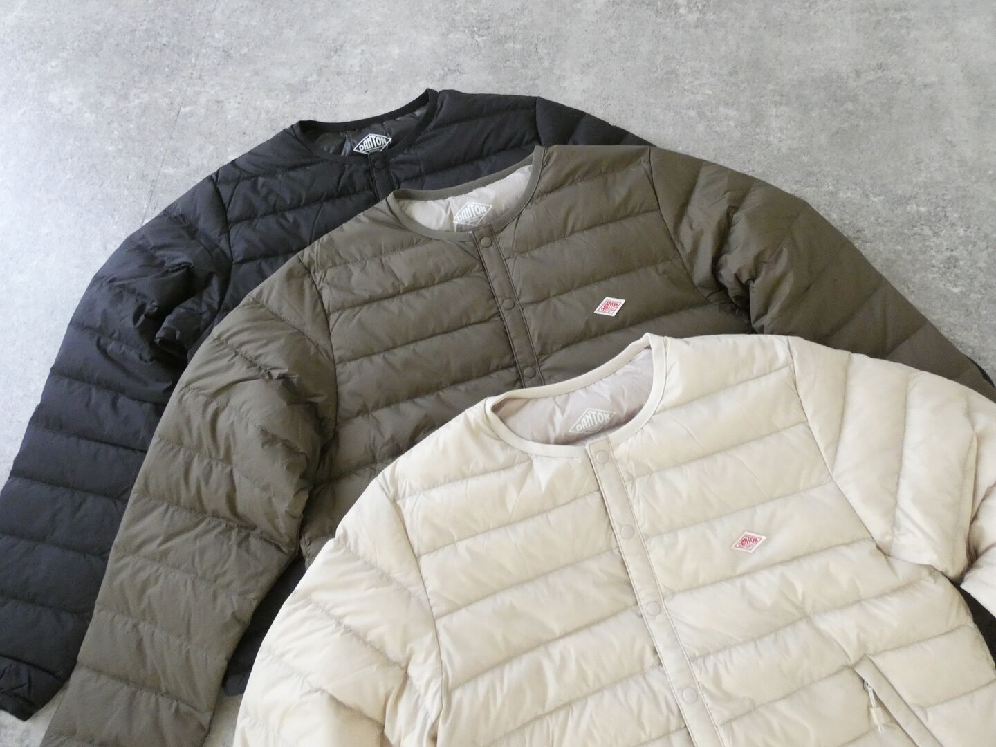 DANTON(ダントン) ナイロンタフタインナークルーネックダウンジャケットの商品画像9