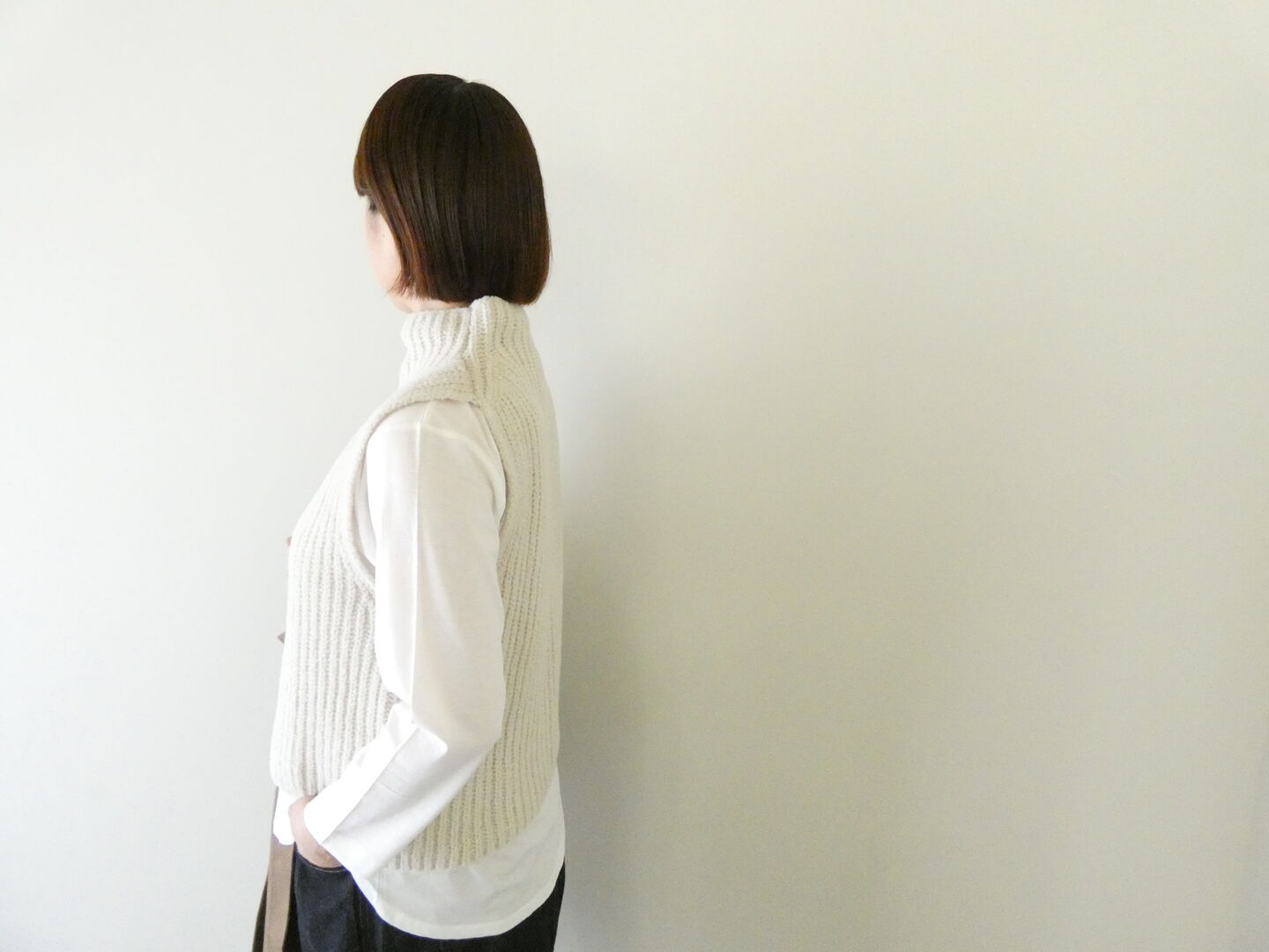 evam eva(エヴァムエヴァ) renew-wool vestの商品画像4