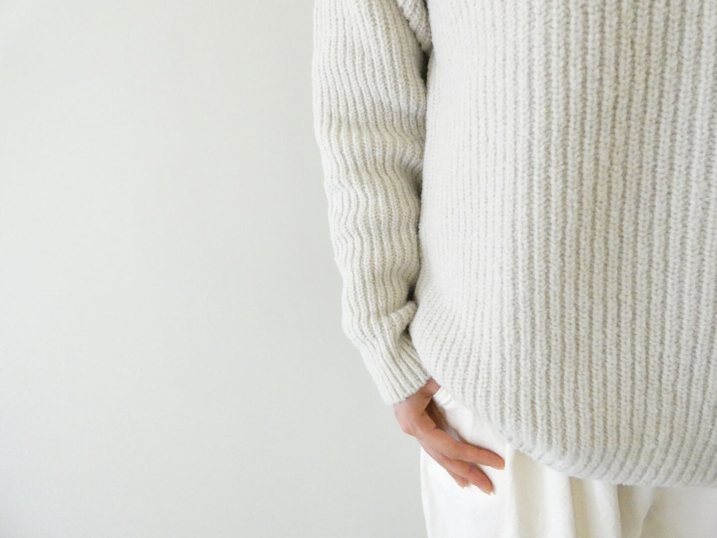evam eva(エヴァムエヴァ) renew-wool pullover mensの商品画像6