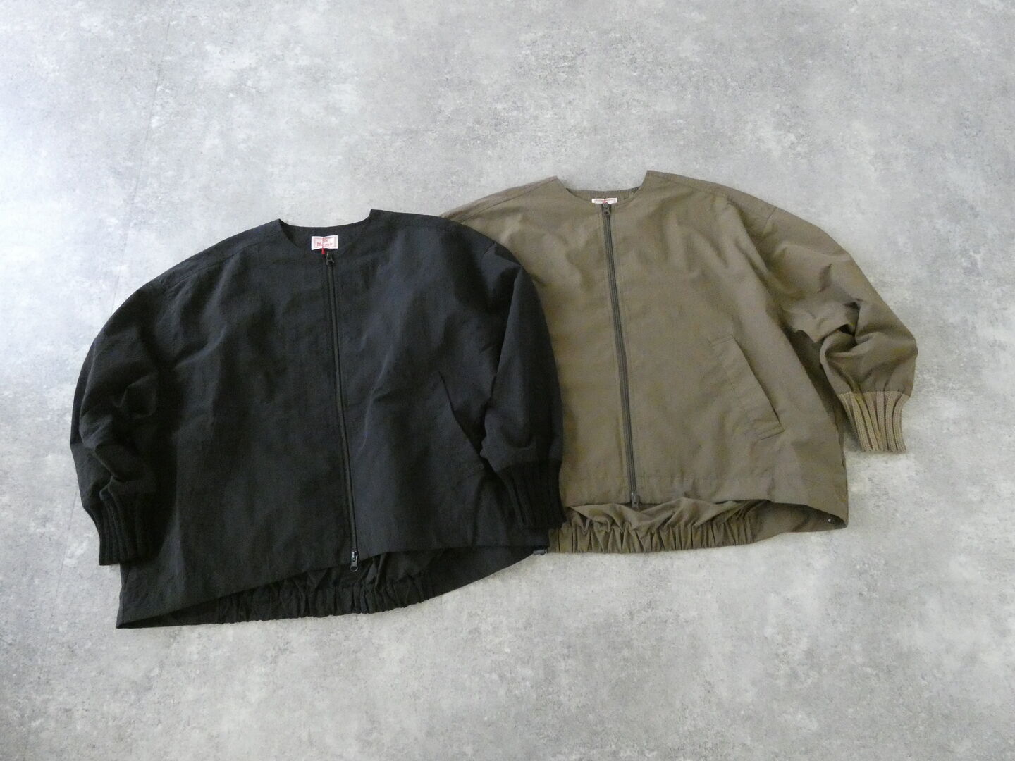 mao made(マオメイド) ヴィンテージウェザークルーネック裾ドロストジャケットの商品画像2