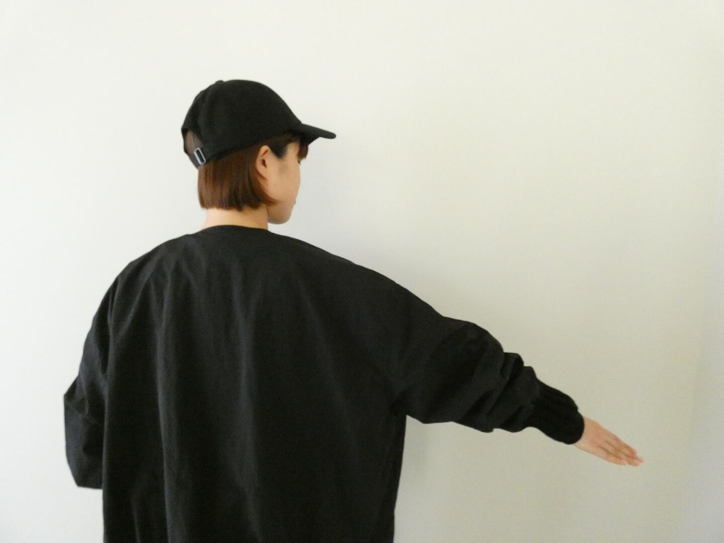 mao made(マオメイド) ヴィンテージウェザークルーネック裾ドロストジャケットの商品画像5
