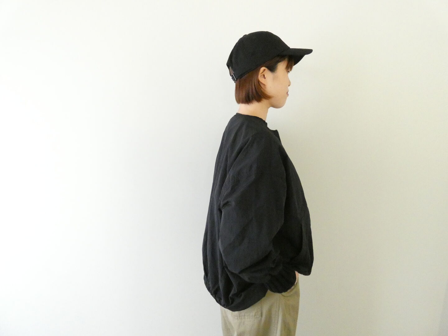 mao made(マオメイド) ヴィンテージウェザークルーネック裾ドロストジャケットの商品画像6