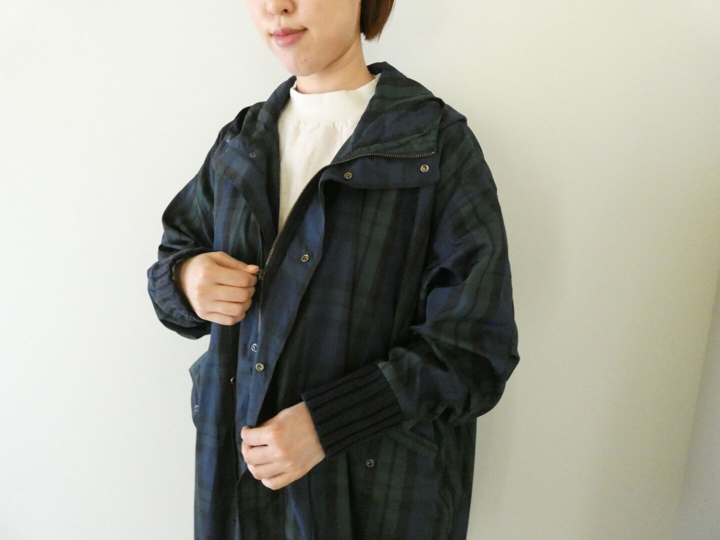 mao made(マオメイド) ヴィンテージウェザーフード付きモッズコートの商品画像6