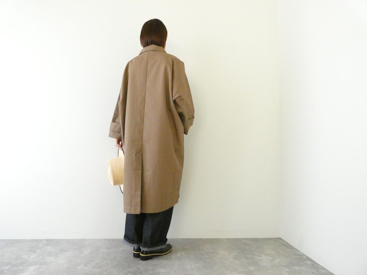 mao made(マオメイド) T/Cライトツイルドルマンステンカラーコートの商品画像12
