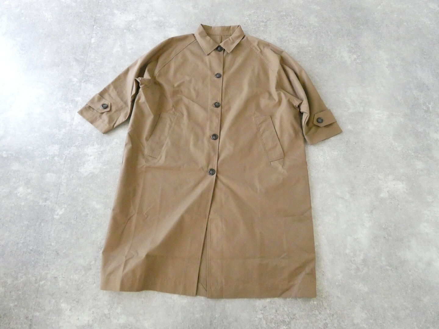 mao made(マオメイド) T/Cライトツイルドルマンステンカラーコートの商品画像3