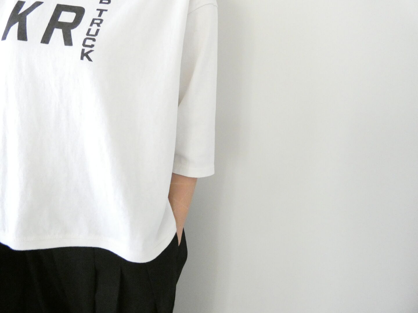 PACIFIC PARK STORE(パシフィックパークストア) 17/-BD天竺ラウンドヘムロゴTee KR B TRUCKの商品画像4