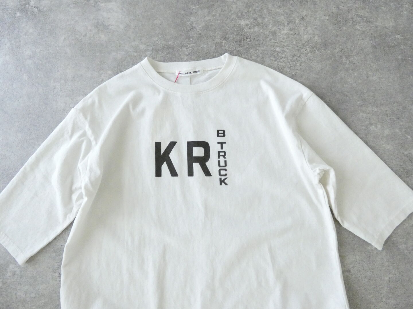 PACIFIC PARK STORE(パシフィックパークストア) 17/-BD天竺ラウンドヘムロゴTee KR B TRUCKの商品画像44