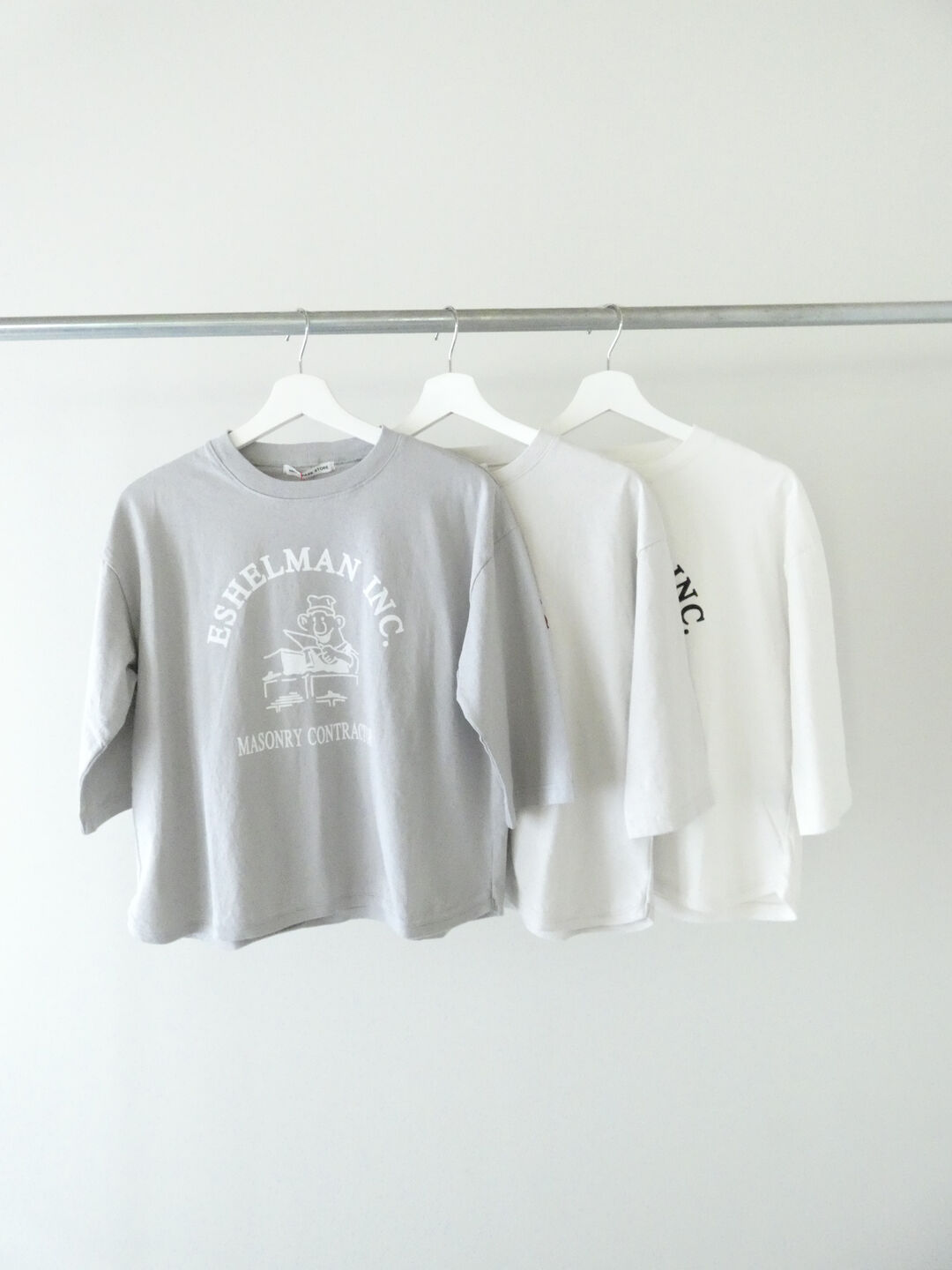 PACIFIC PARK STORE(パシフィックパークストア) 17/-BD天竺ラウンドヘムロゴTee ESHELMANの商品画像9