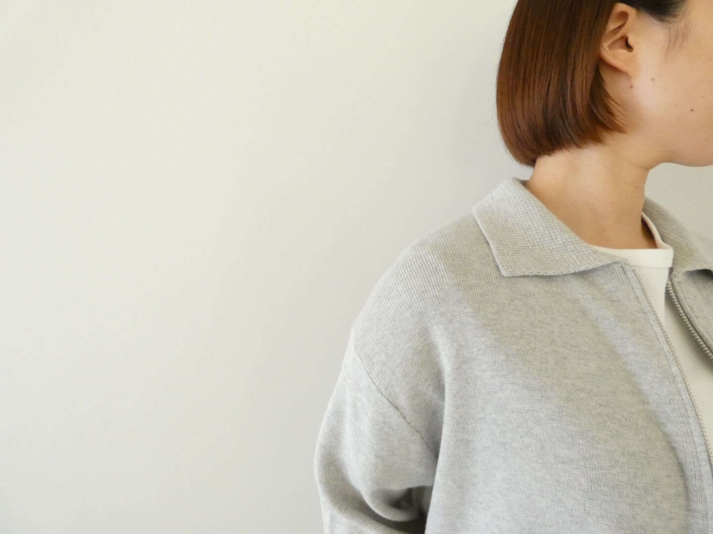 mao made(マオメイド) やわらかコットン異ケージリブZIP UP ジャケットの商品画像4