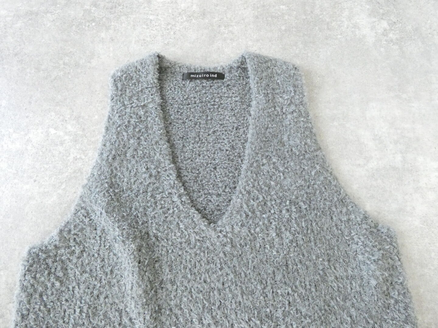 mizuiro ind(ミズイロインド) ヘアリーヤーンVネックプルオーバーの商品画像30