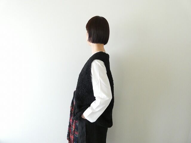 mizuiro ind(ミズイロインド) ヘアリーヤーンVネックプルオーバーの商品画像8