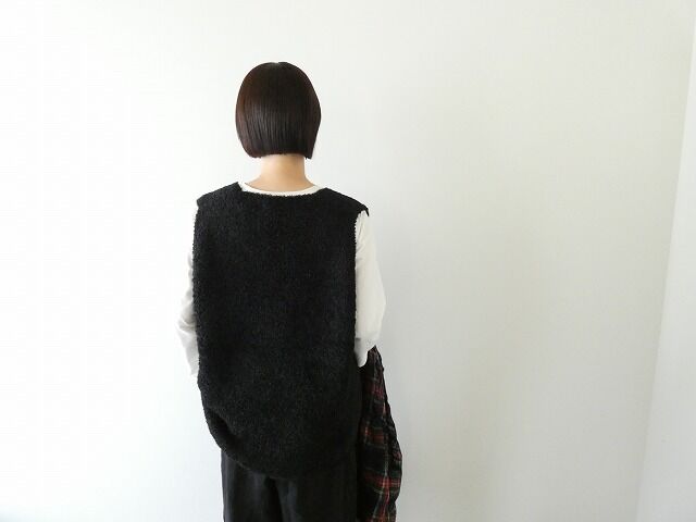mizuiro ind(ミズイロインド) ヘアリーヤーンVネックプルオーバーの商品画像9