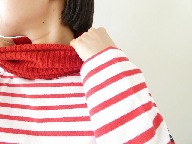 RINEN(リネン) 【別注カラーあり】2/24ウールリブ編み(ホールガーメント)ネックウォーマーの商品画像1