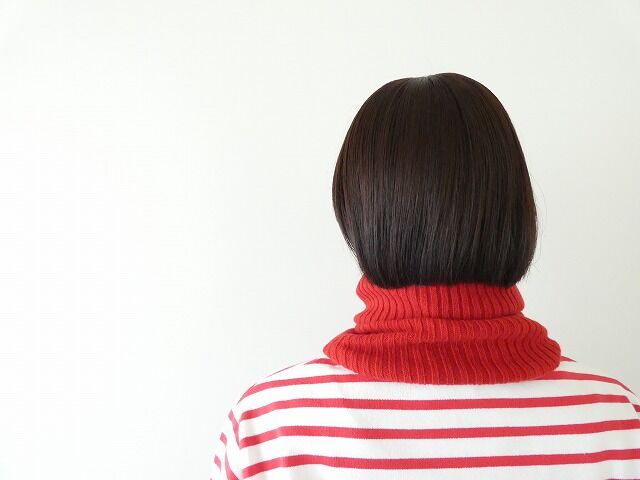 RINEN(リネン) 【別注カラーあり】2/24ウールリブ編み(ホールガーメント)ネックウォーマーの商品画像5