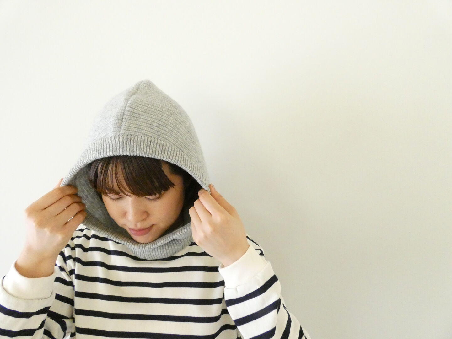 RINEN(リネン) 2/24リブ編みフーディの商品画像1
