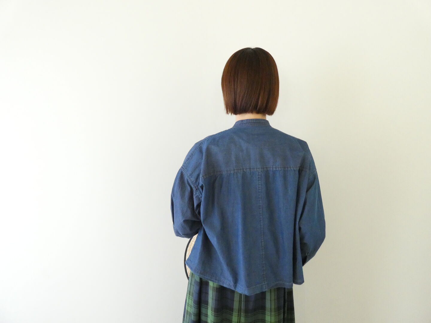UNIVERSAL TISSU(ユニヴァーサル ティシュ) 5.4ozデニムスタンドカラークラシックシャツジャケットの商品画像10