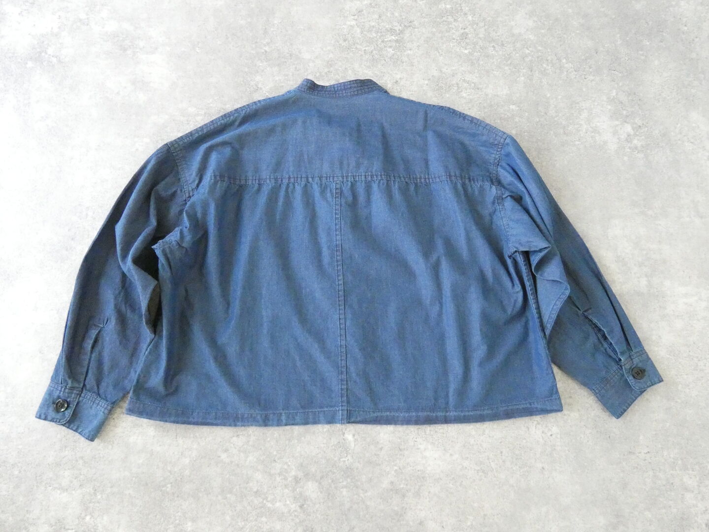 UNIVERSAL TISSU(ユニヴァーサル ティシュ) 5.4ozデニムスタンドカラークラシックシャツジャケットの商品画像12