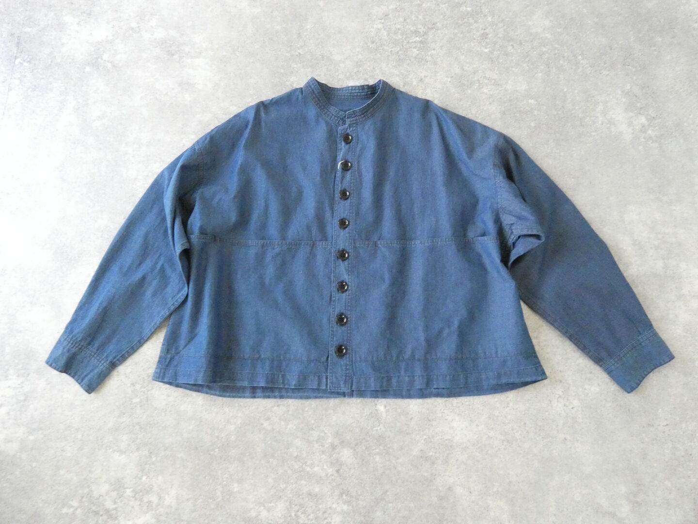 UNIVERSAL TISSU(ユニヴァーサル ティシュ) 5.4ozデニムスタンドカラークラシックシャツジャケットの商品画像2