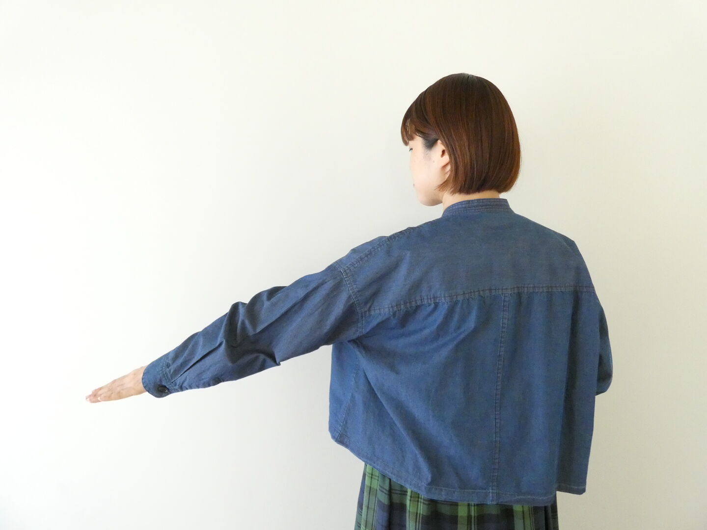 UNIVERSAL TISSU(ユニヴァーサル ティシュ) 5.4ozデニムスタンドカラークラシックシャツジャケットの商品画像8