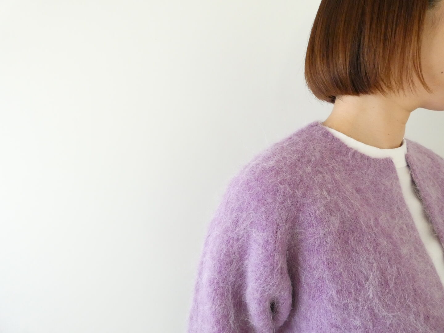 NOMBRE IMPAIR(ノンブルアンペール) アルパカシャギーショートカーデの商品画像16