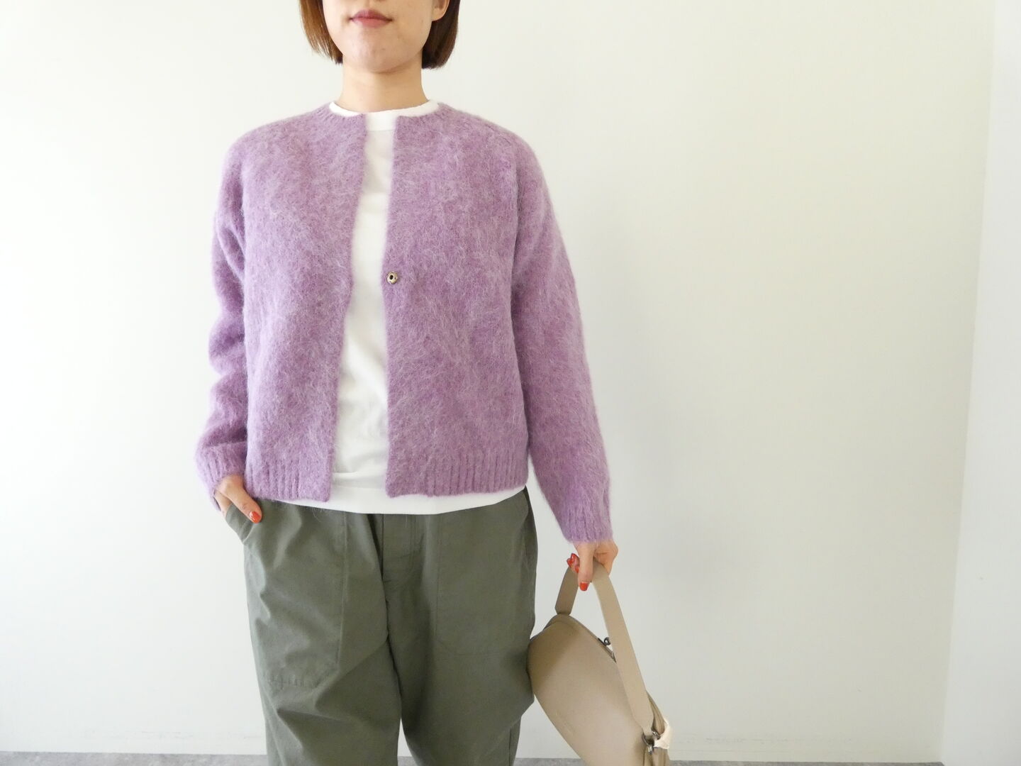 NOMBRE IMPAIR(ノンブルアンペール) アルパカシャギーショートカーデの商品画像5
