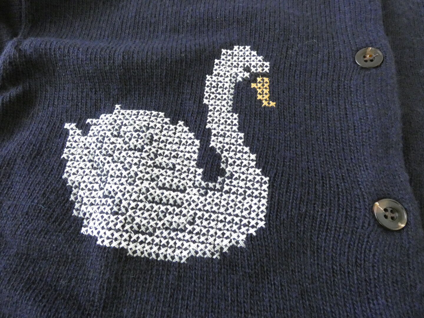NOMBRE IMPAIR(ノンブルアンペール) スワン刺繍クルーネックカーデの商品画像23