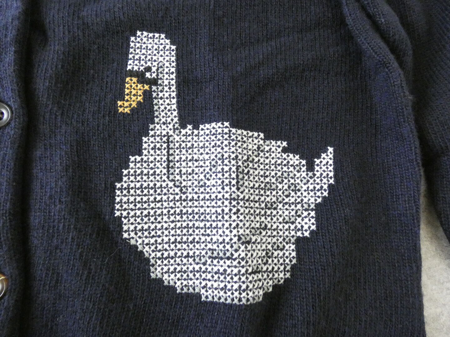 NOMBRE IMPAIR(ノンブルアンペール) スワン刺繍クルーネックカーデの商品画像24