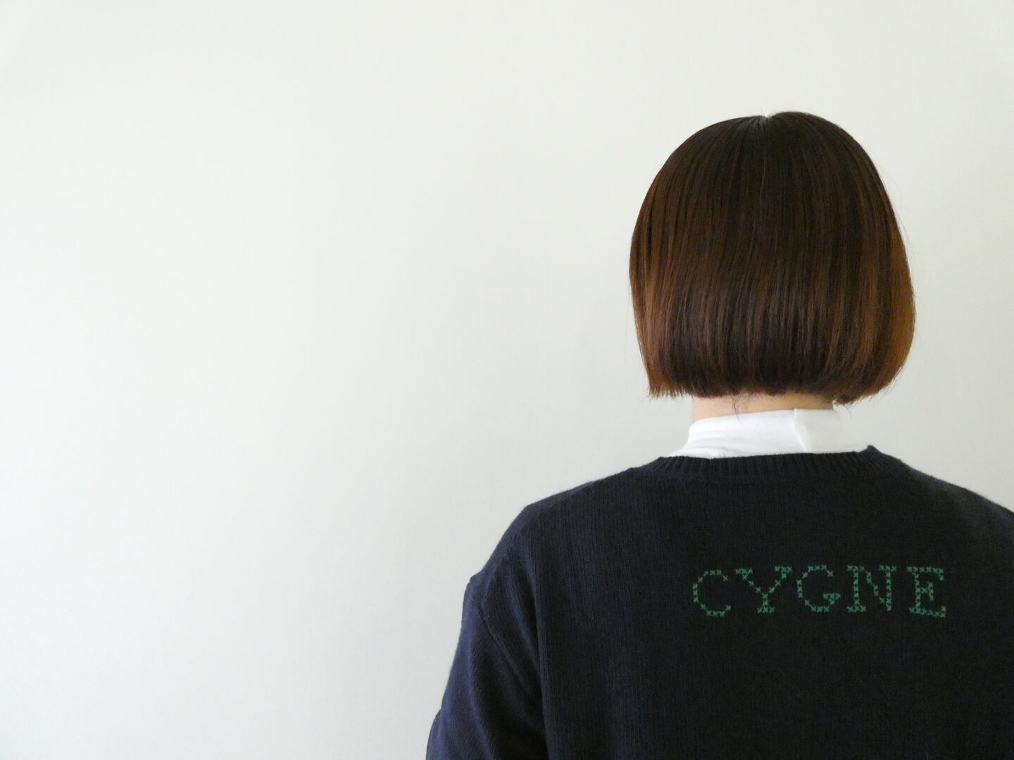 NOMBRE IMPAIR(ノンブルアンペール) スワン刺繍クルーネックカーデの商品画像5