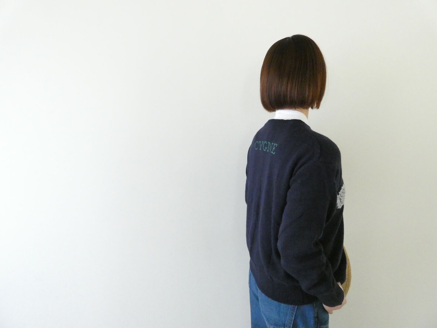 NOMBRE IMPAIR(ノンブルアンペール) スワン刺繍クルーネックカーデの商品画像7