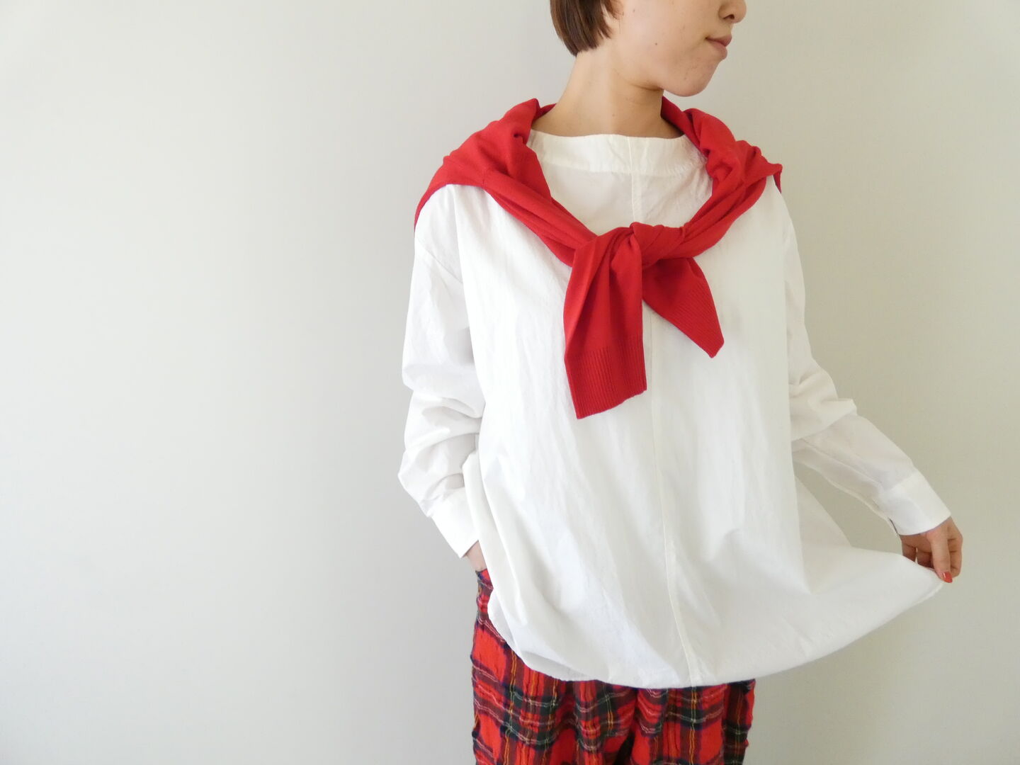 ichi(イチ) 近江晒タイプライターブラウスの商品画像1