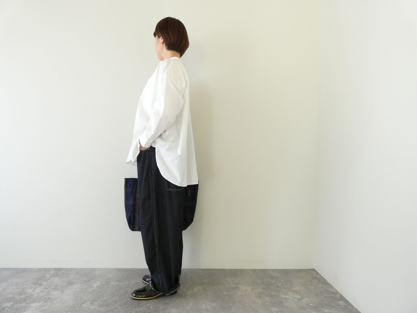 ichi(イチ) 近江晒タイプライターシャツの商品画像6