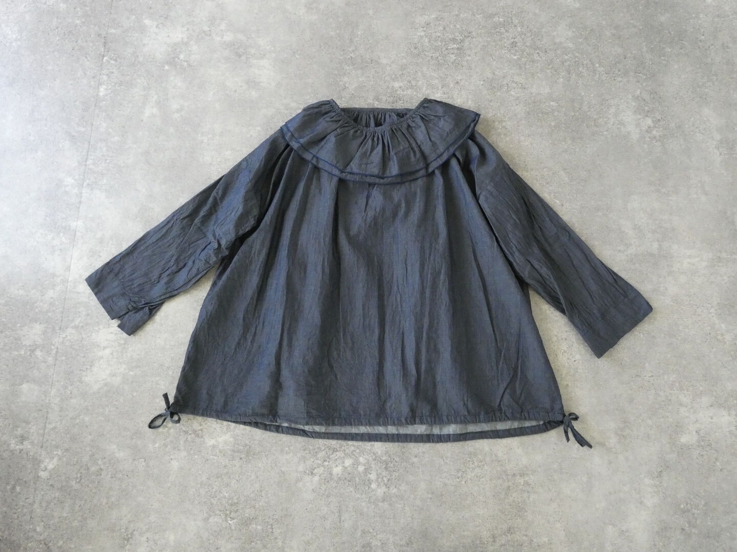 ichi(イチ) デニム衿付きプルオーバの商品画像12