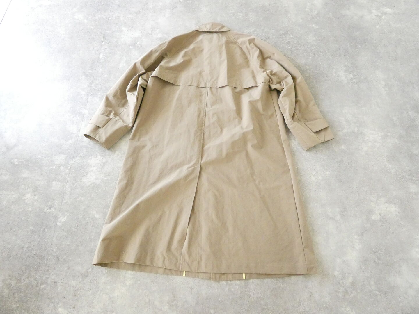 OUVERT(ウーヴェル) NY/PE割繊ウェザーヴィンテージタンブラー撥水加工バルマカーンレイニーコートの商品画像13