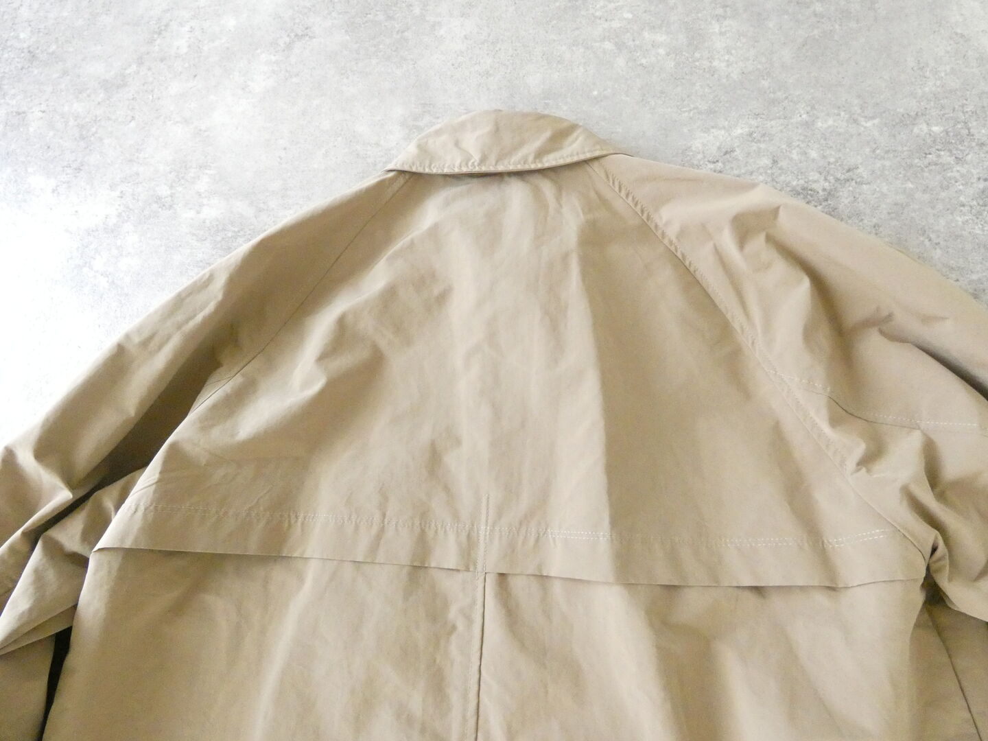 OUVERT(ウーヴェル) NY/PE割繊ウェザーヴィンテージタンブラー撥水加工バルマカーンレイニーコートの商品画像31