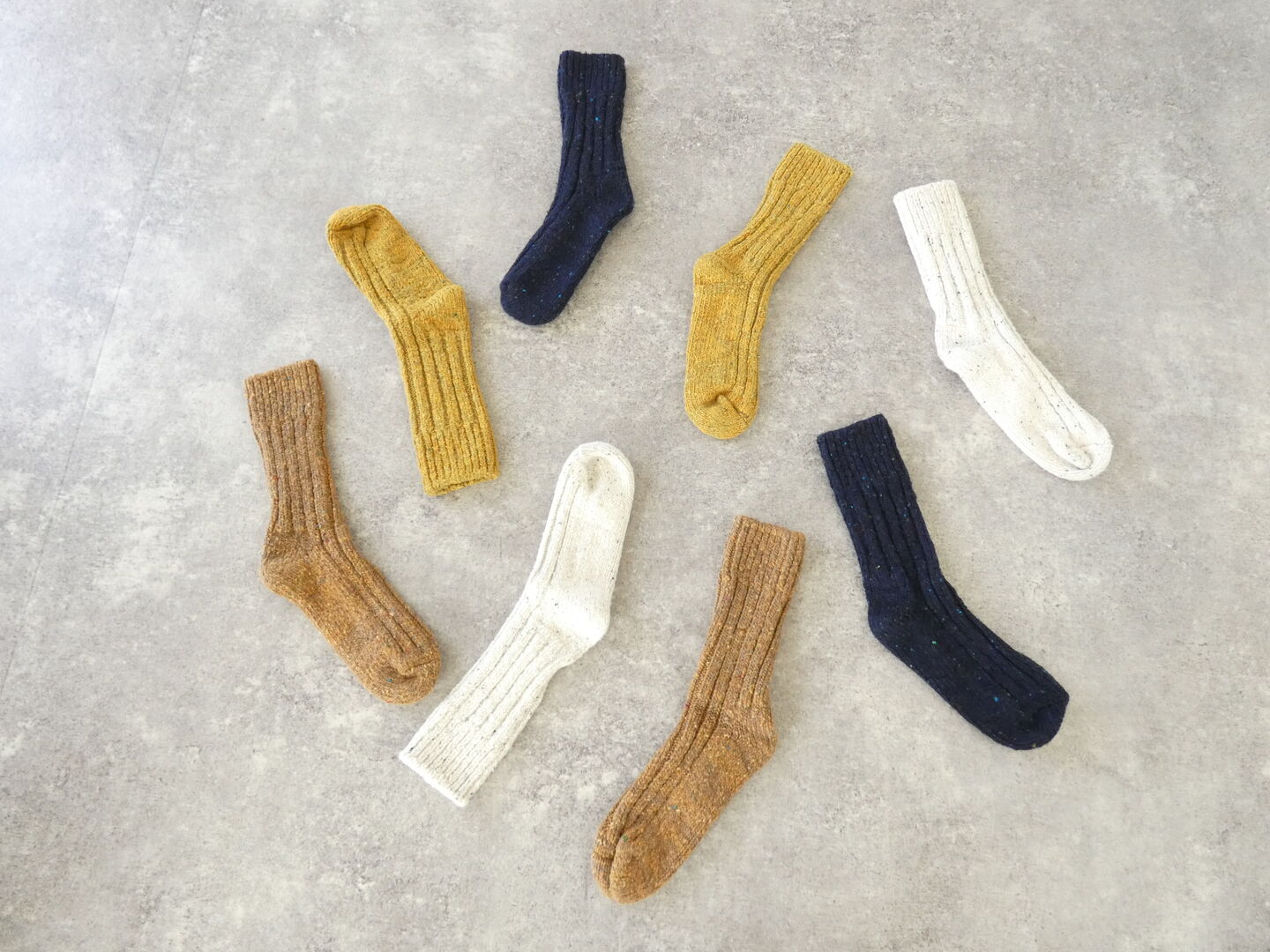 yahae(ヤハエ) Recycled Wool Organic Cotton Low Gauge Socksの商品画像2