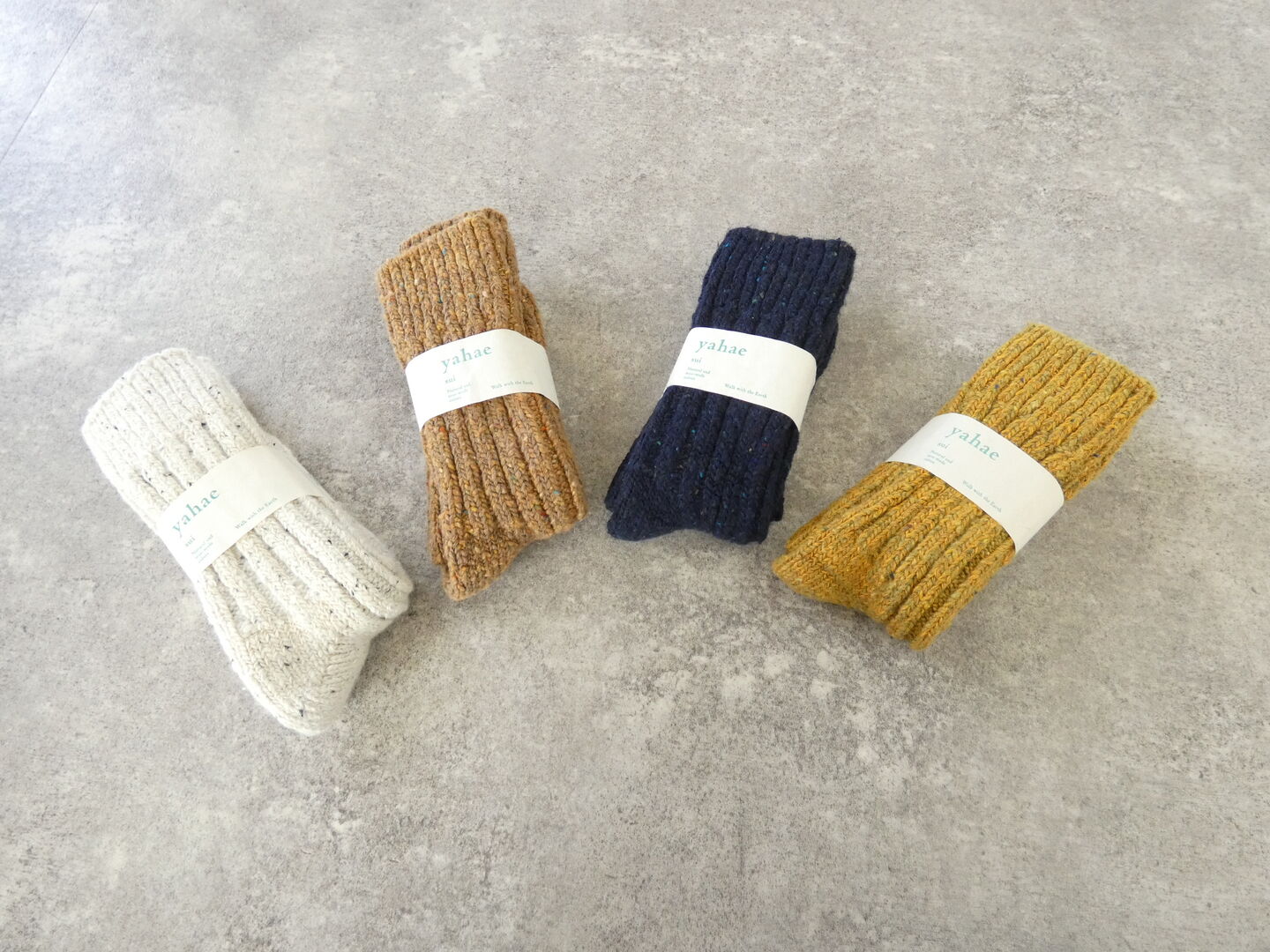 yahae(ヤハエ) Recycled Wool Organic Cotton Low Gauge Socksの商品画像3