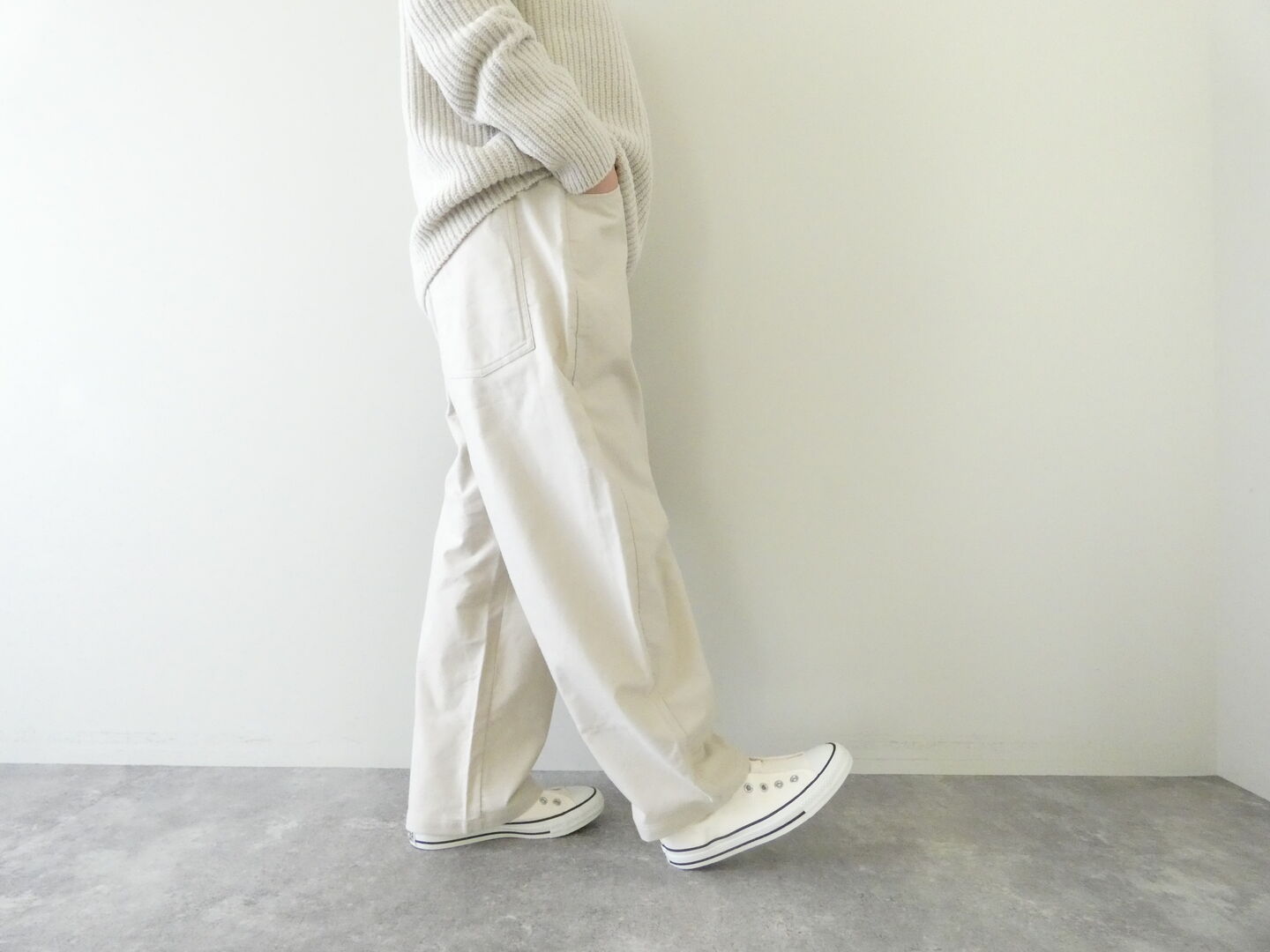 NARU セミスウェード両面起毛ノッポパンツの商品画像9