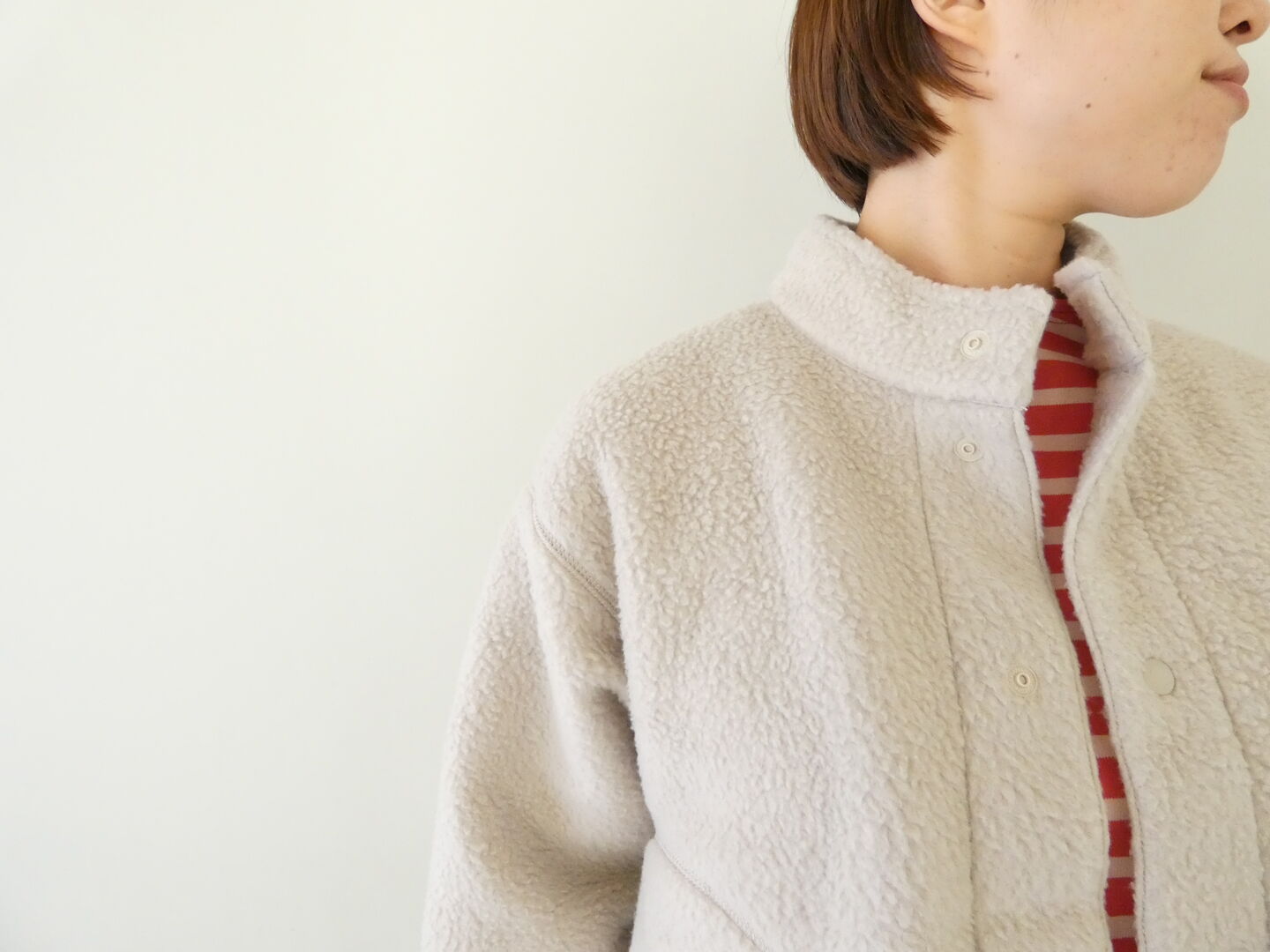 DANTON(ダントン) ダブルフェイスボアスタンドカラージャケットの商品画像3