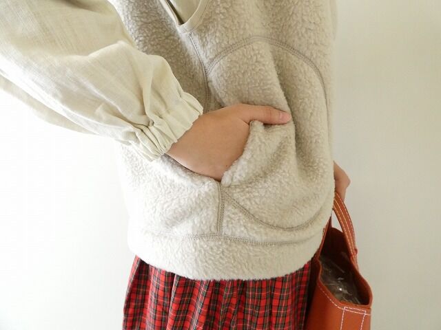 DANTON(ダントン) ダブルフェイスボアスタンドカラーベストの商品画像6