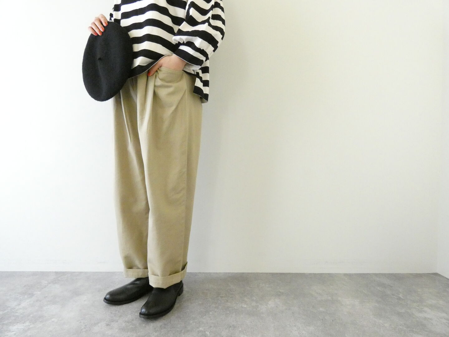 DANTON(ダントン) 2タック　ルーズチノパンツの商品画像1