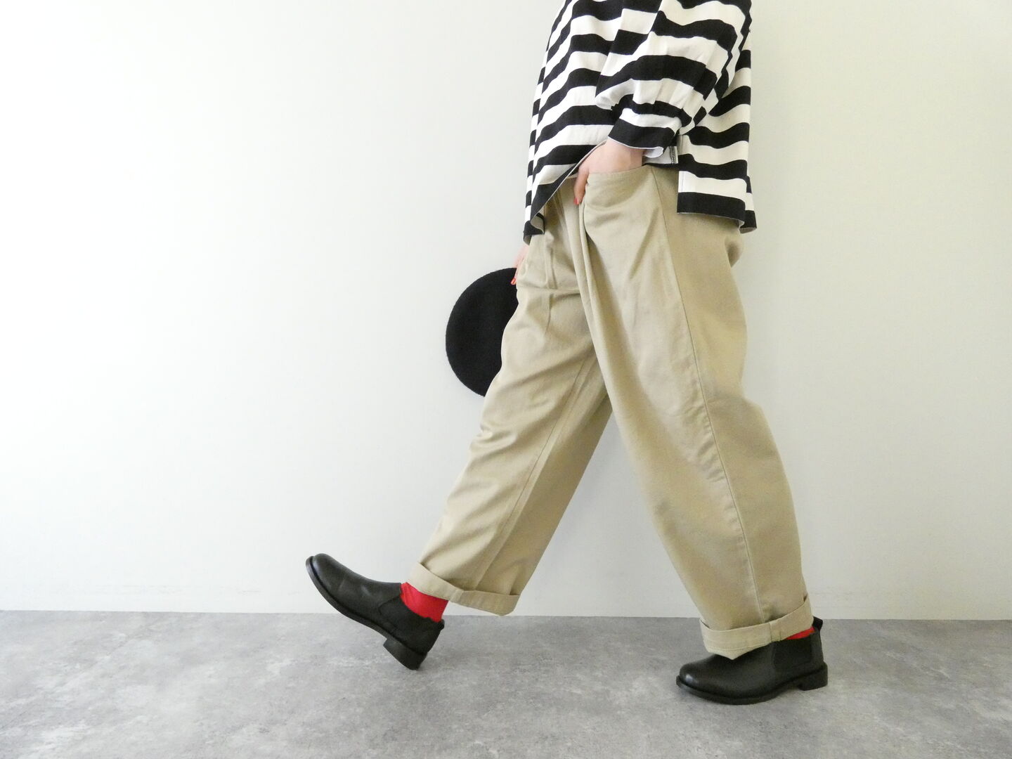 DANTON(ダントン) 2タック　ルーズチノパンツの商品画像6