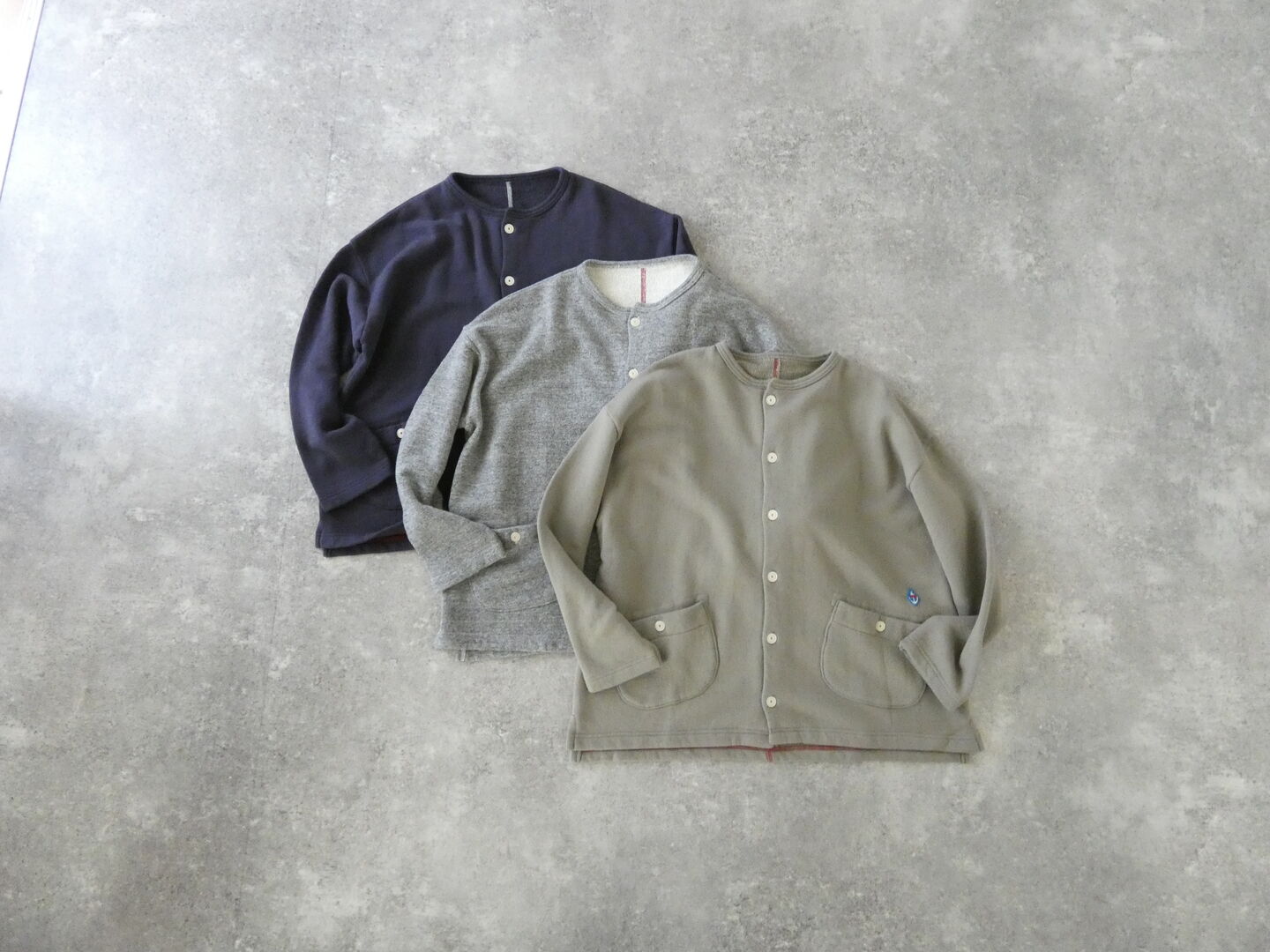 快晴堂(かいせいどう) Girls軽い裏毛Wideカーディガンの商品画像3