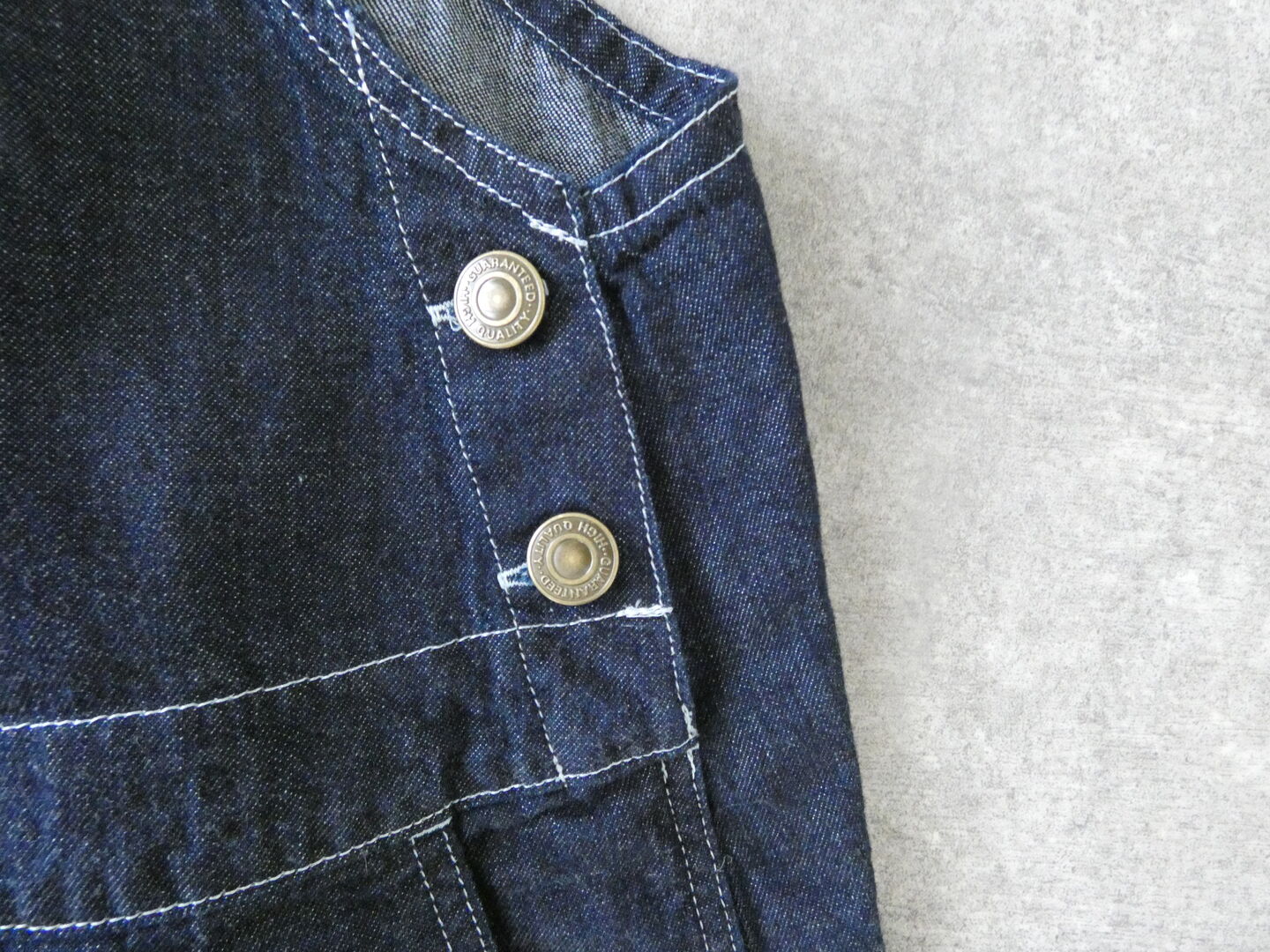 快晴堂(かいせいどう) Girlsマルチシーズン 7オンスデニム BIGオーバーオールスカートの商品画像23